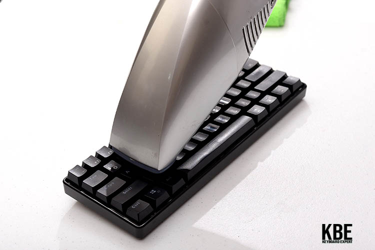 Cleaning the keyboard with out removing keycaps using handheld vacuum