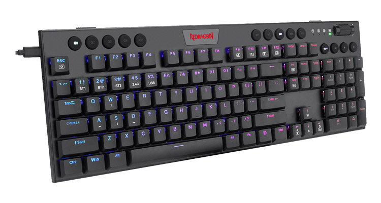 REDRAGON HORUS K618 RGB MECHANICAL GAMING KEYBOARD - BLACK 