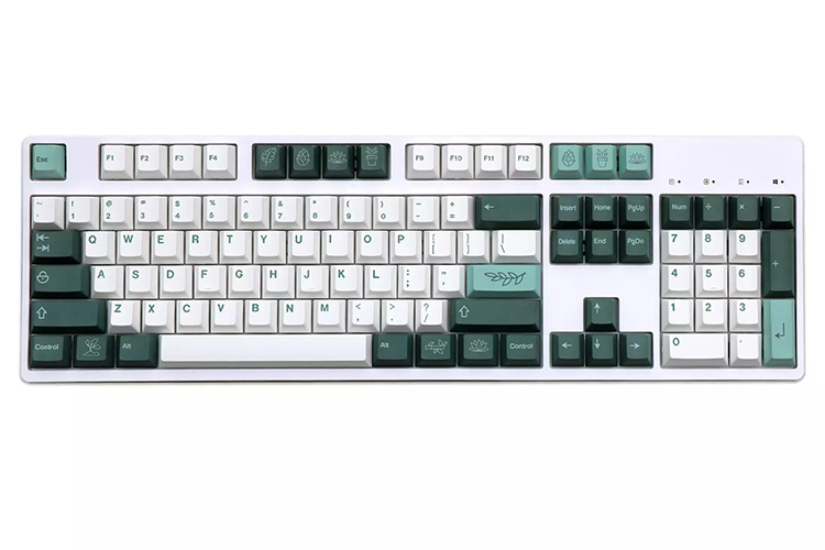 143 Keys/set Cherry Profile PBT 5 Sides Dye Subbed GMK Botanical Theme Keycaps For Customized Mechanical Keyboard