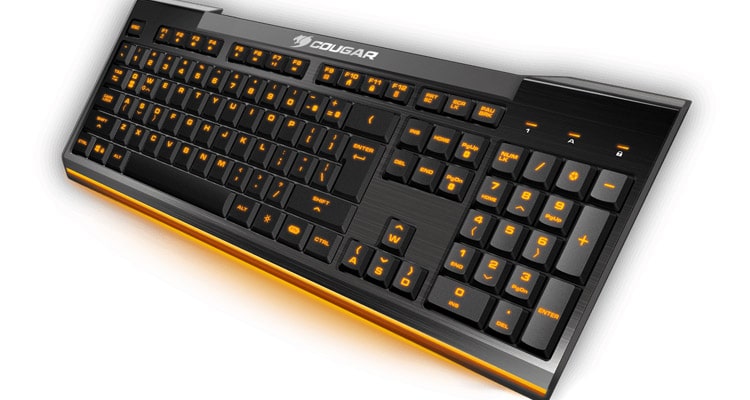 Cougar 200K Scissor Gaming Keyboard Black and Yellow