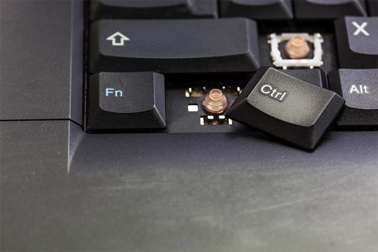 Broken Key on Laptop Keyboard