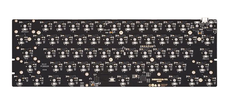 DZ60RGB-ANSI V2 HOT SWAP MECHANICAL KEYBOARD PCB 