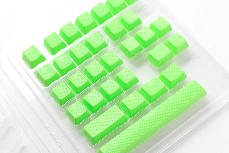 Ducky Rubber Keycaps Green Color