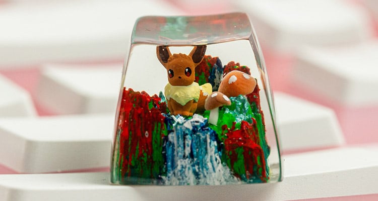 Hirosart Eevee Cute Artisan Keycaps