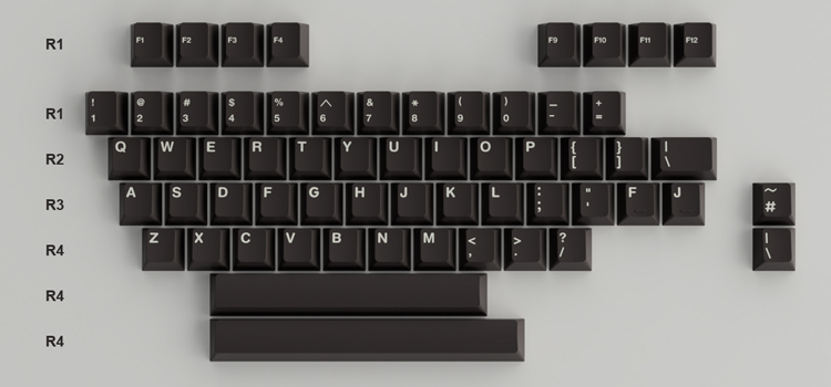 GMK Café Black Alternate Keys Keycaps