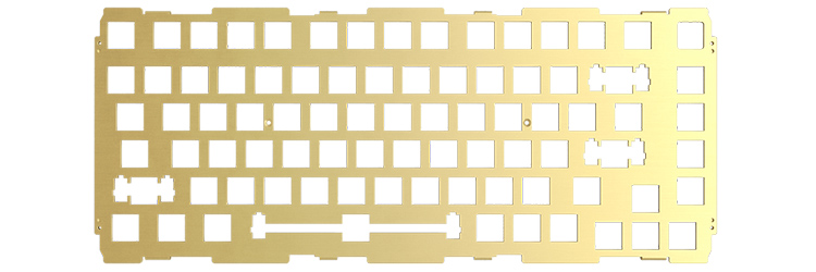 Glorious GMMK Pro 75% Brass Plate