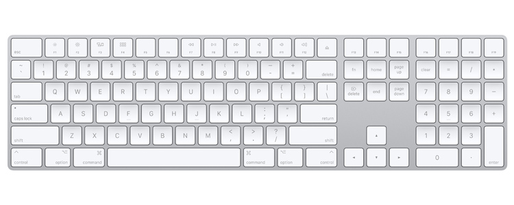  Apple Magic Keyboard with Numeric Keypad - US English
