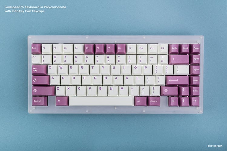 Godspeed75 is a 75% top mount keyboard 